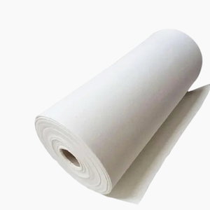 Low thermal conductivity ultra thin silica aerogel insulation blanket for roof and building